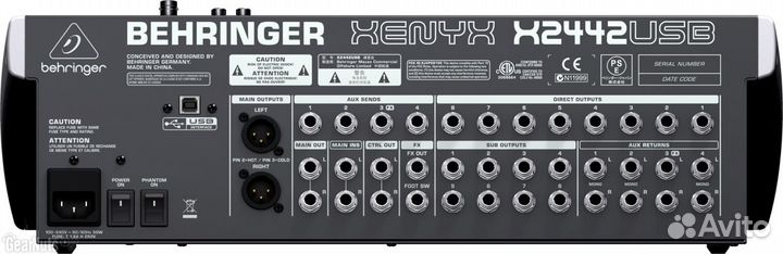 Микшерный пульт Behringer X2442USB