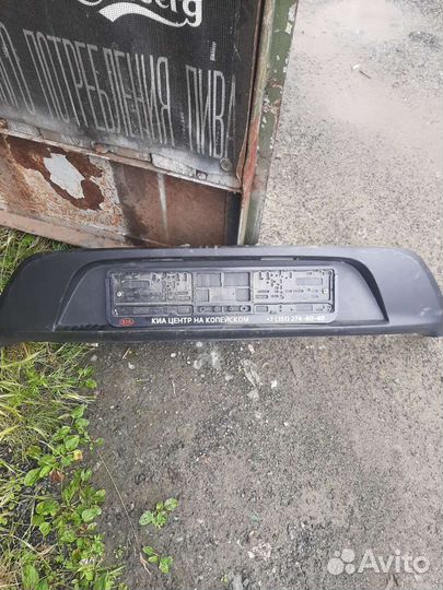 Вставка в задний бампер киа Рио 4