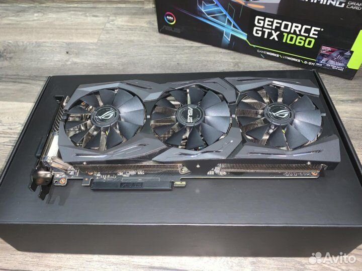 Видеокарта Asus GeForce GTX 1060 Strix 6GB