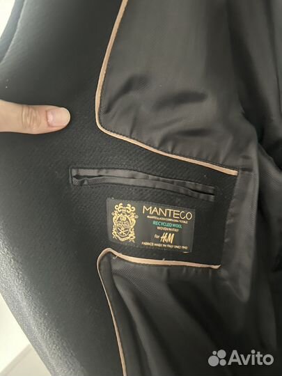 Пальто шерстяное h&m