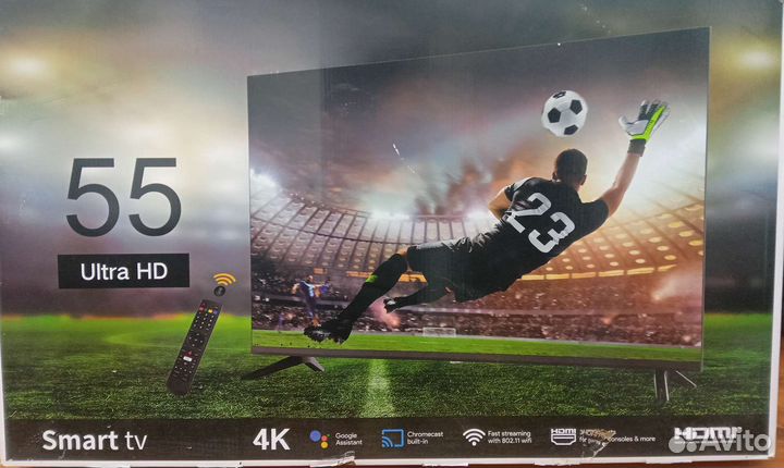 Телевизор smart tv новый 55 дюймов