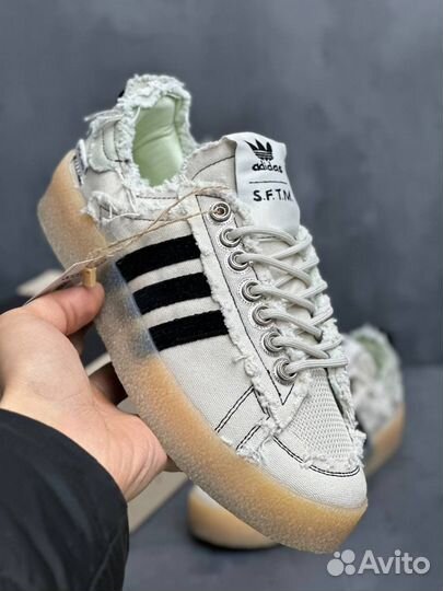 Кроссовки Adidas x Sftm Campus 80s (белые)