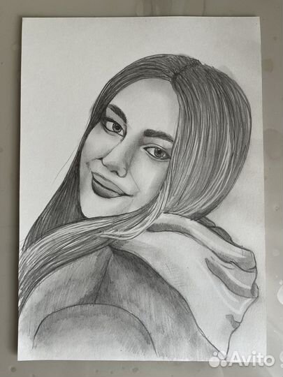 Портрет по фото карандашом
