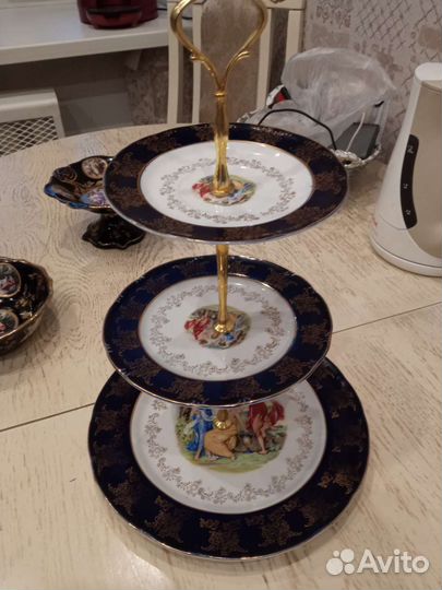 Этажерка ваза для фруктов Мадонна гдр