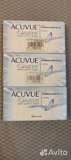 Линзы контактные acuvue oasys