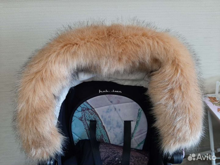 Муфта для рук на коляску и опушка