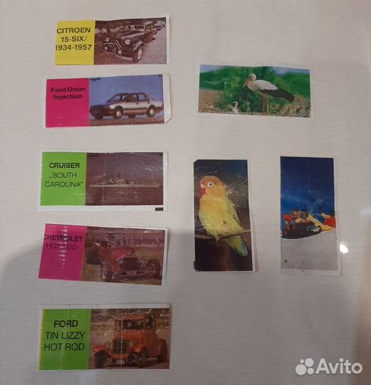 Вкладыши (мультики) от жевательных резинок