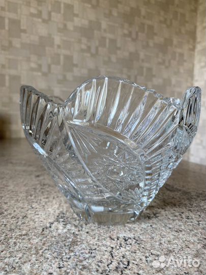 Хрустальный салатник большой