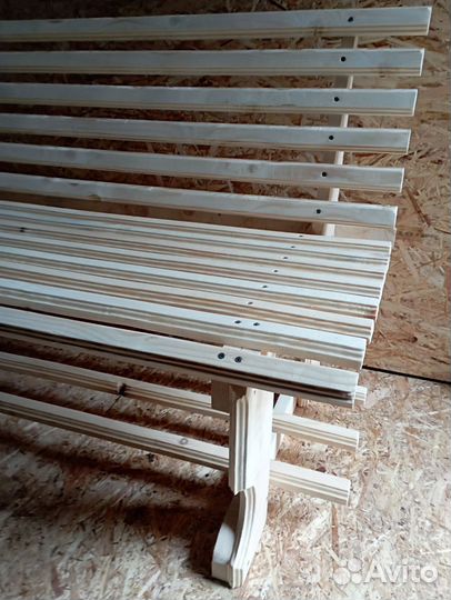 Скамейка лавочка садовая деревянная