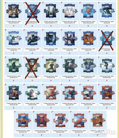 Карточки Человек Паук 3 от Estrella