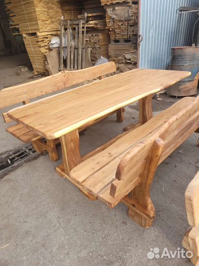 Садовая мебель из массива дерева