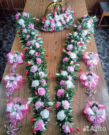 Украшение на свадебную машину