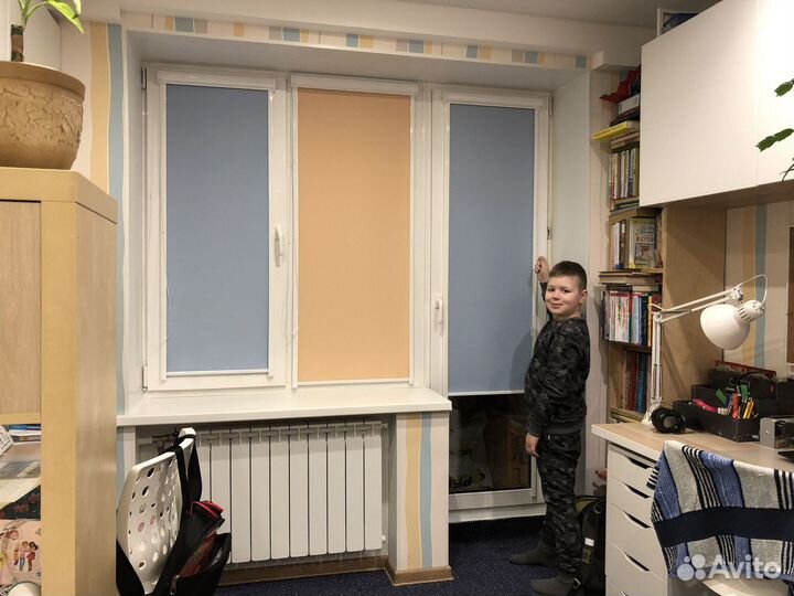 Рулонные шторы зебра