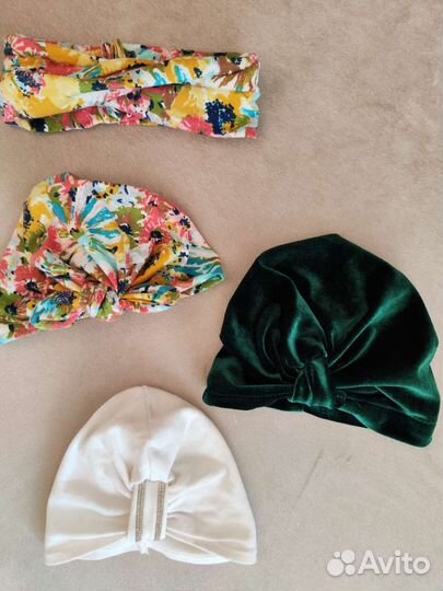 Повязка, чалма для девочки 4 шт