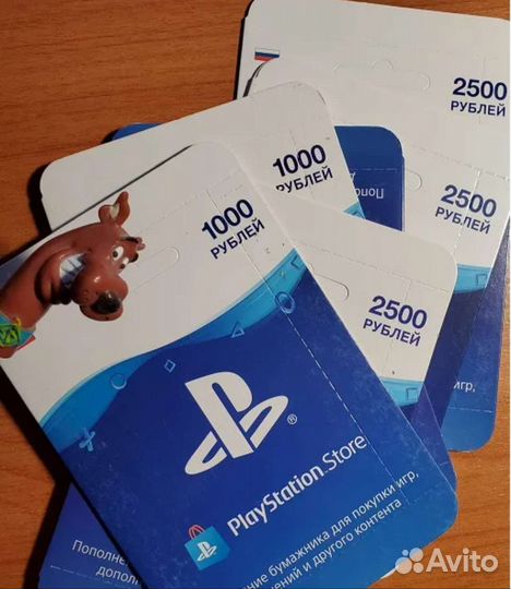 Карта оплаты PS Store PSN карта 1000р