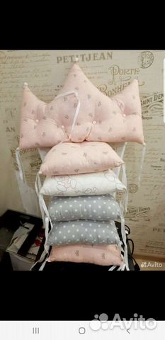 Фабричные бортики в детскую кроватку с одеялком