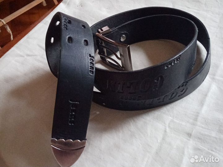 Мужской кожаный ремень
