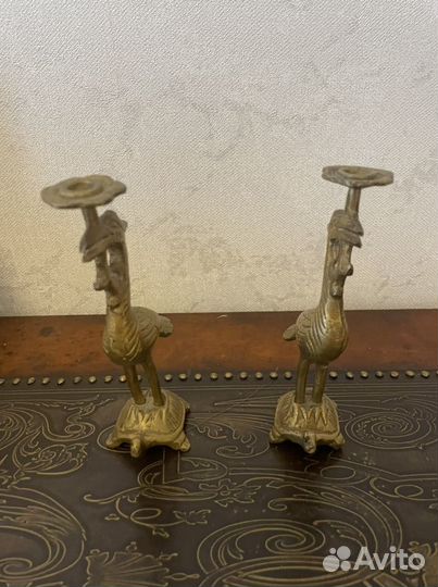 Подсвечники латунь 70е годы