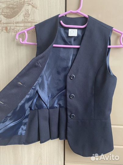 Жилетка школьная для девочки 140