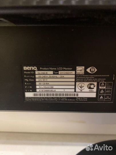 Монитор benq gl2460