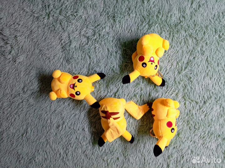 Мягкая игрушка Пикачу, брелок на рюкзак, 14 см