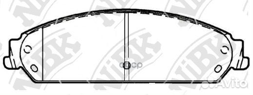 Колодки chrysler 300 C 3.0 CRD 2011 PN0421 NiBK