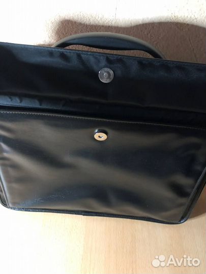 Мужская кожаная сумка через плечо с ручками