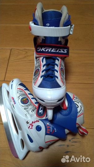 Коньки детские раздвижные 34 - 37 р