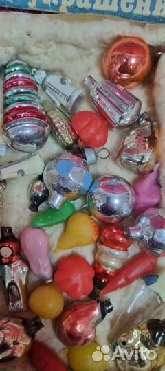 Елочные игрушки СССР. Набор малютка