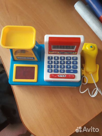 Детские игрушки касса с калькулятором