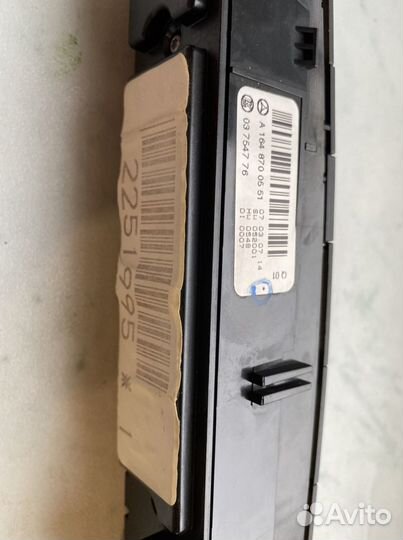 Блок кнопок панели управления GL W164