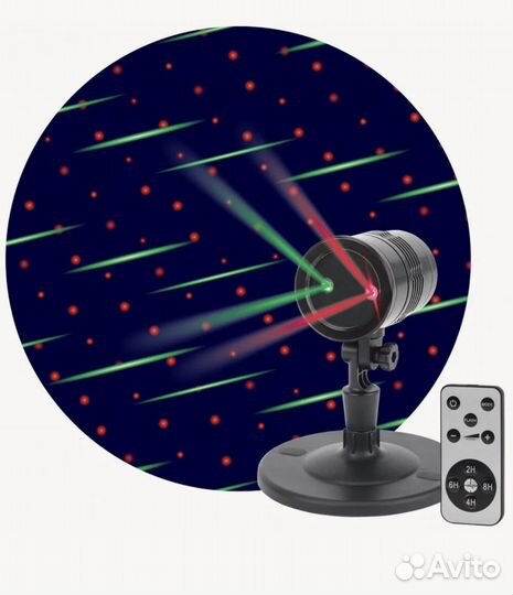 Проектор новогодний лазерный Метеоритный дождь