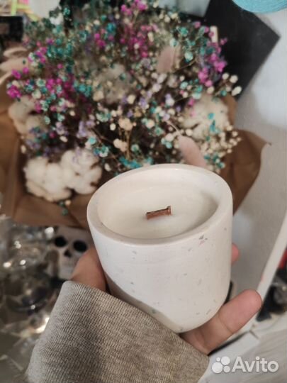 Ароматическая свеча ручной работы
