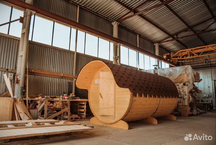 Баня бочка под ключ