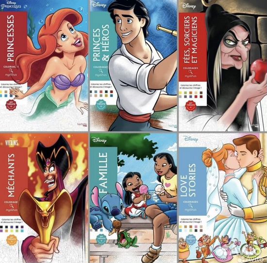 Раскраска по номерам Coloriages mysteres Disney