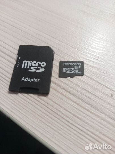 Карта памяти MicroSD Transcend 80x 256 MB