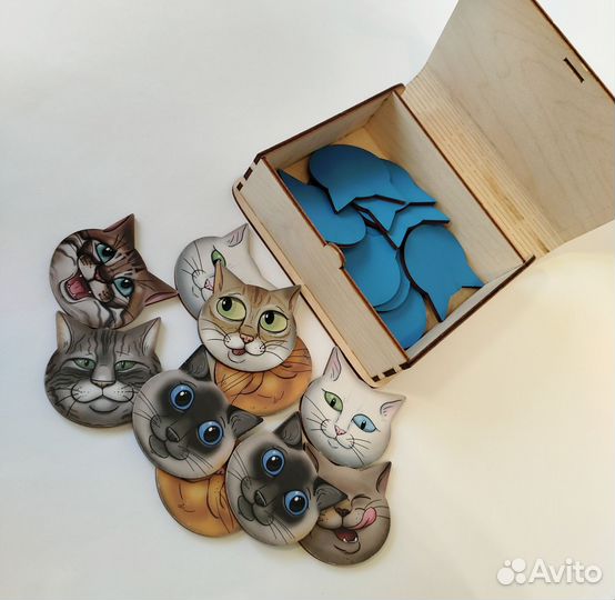 Настольная игра Мемо коты для малышей