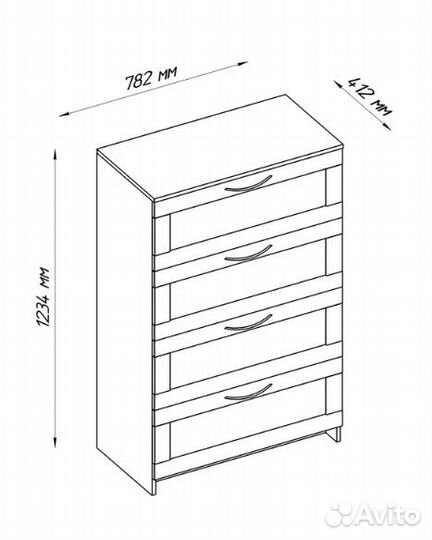 Комод белый