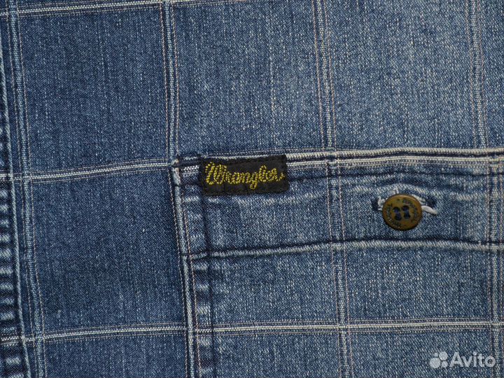 Джинсовая рубашка Wrangler оригинал винтаж