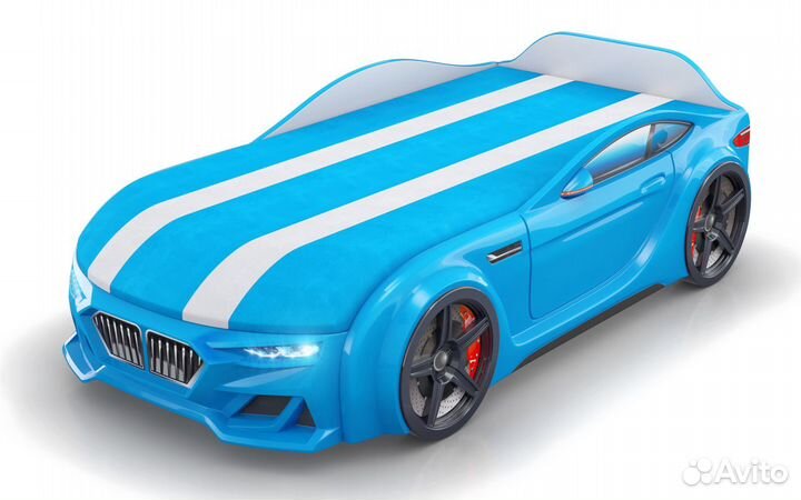 Кровать машина с матрасом