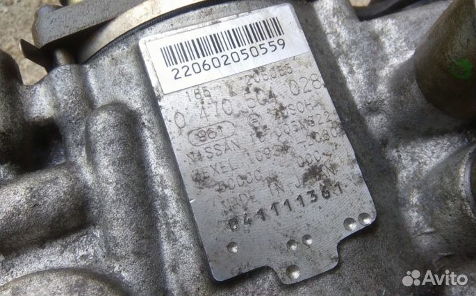 Тнвд 0470504028 nissan almera tino 2.2