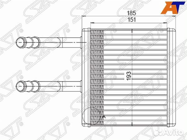 Радиатор отопителя салона ssangyong actyon 06-10/a