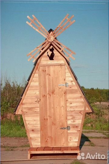 Дачный туалет деревянный Ч434