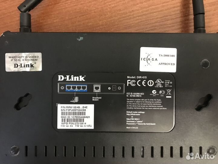 Wifi роутер D-Link Dir-615