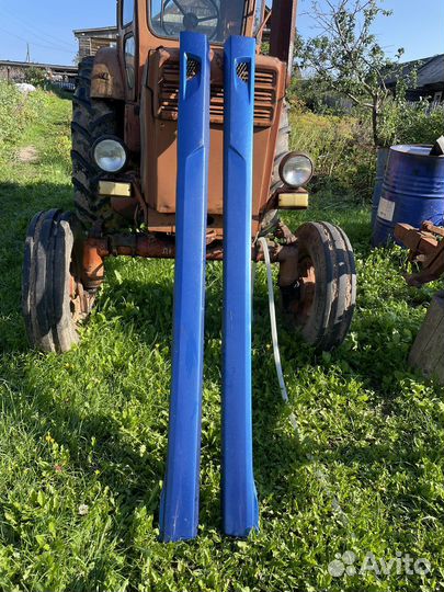 Накладки на пороги LADA kalina 1 синие бу