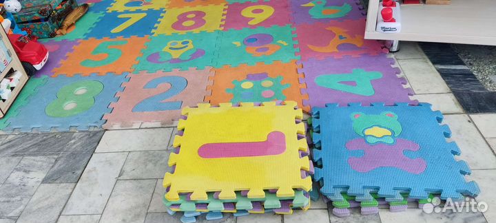 Развивающие игрушки, коврик пазл