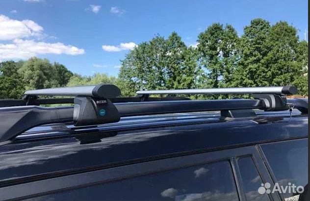 Багажник на рейлинги с замком