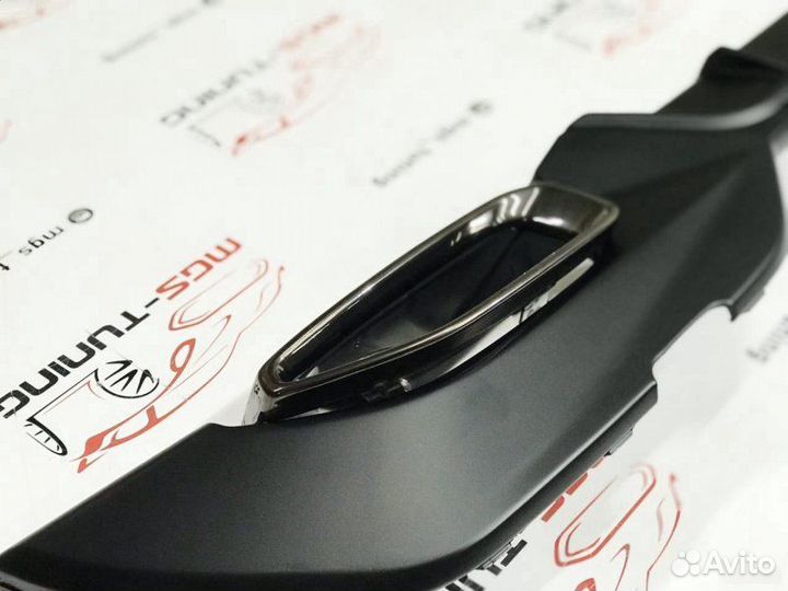 Диффузор BMW 3 G20 M340 матовый + Black насадки