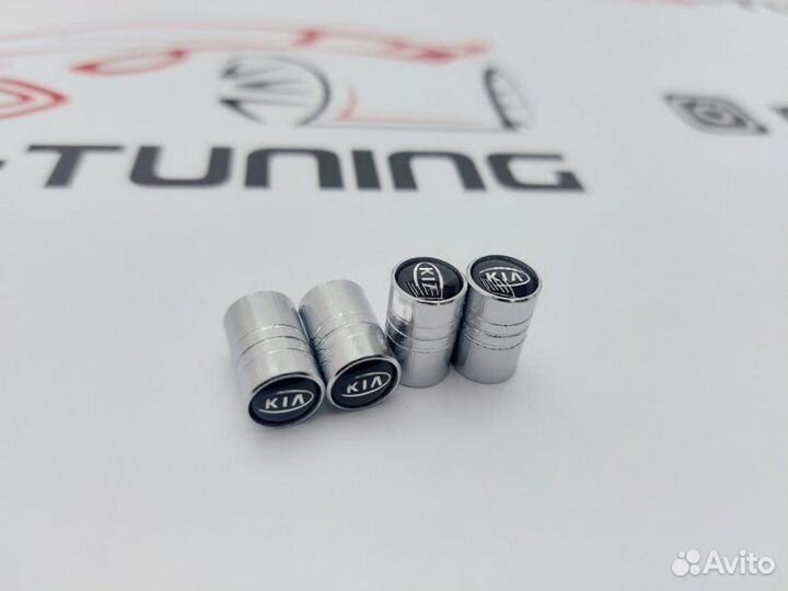 Колпачки на ниппель KIA Chrome 4шт