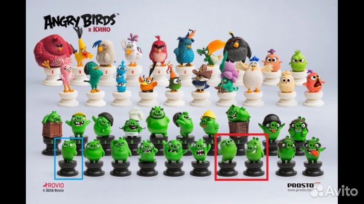 Шахматы фигуры Angry birds